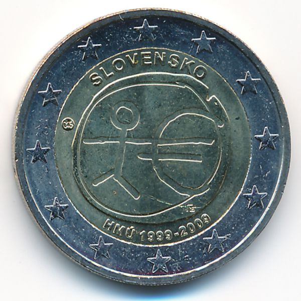 Словакия, 2 евро (2009 г.)