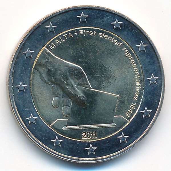 Мальта, 2 евро (2011 г.)