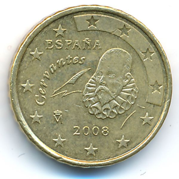 Испания, 10 евроцентов (2008 г.)