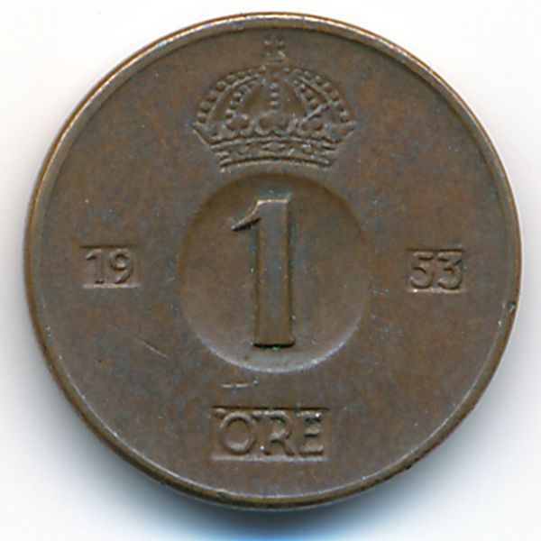 Швеция, 1 эре (1953 г.)