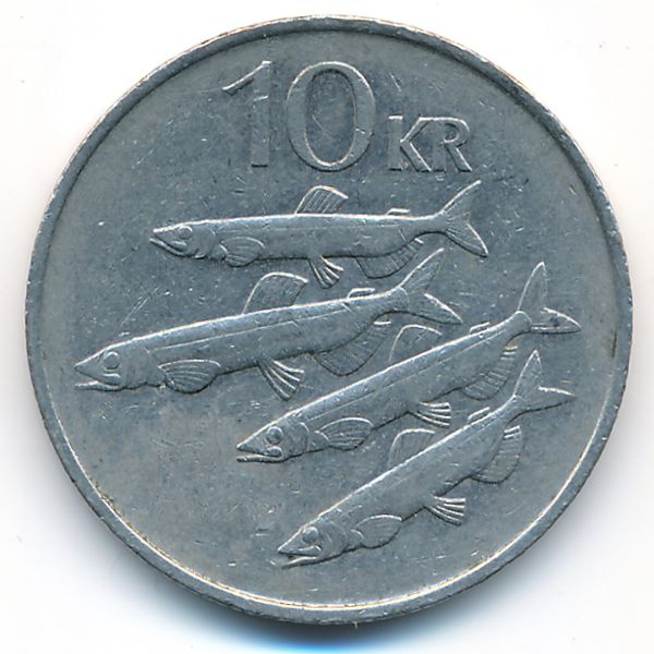 Исландия, 10 крон (1987 г.)