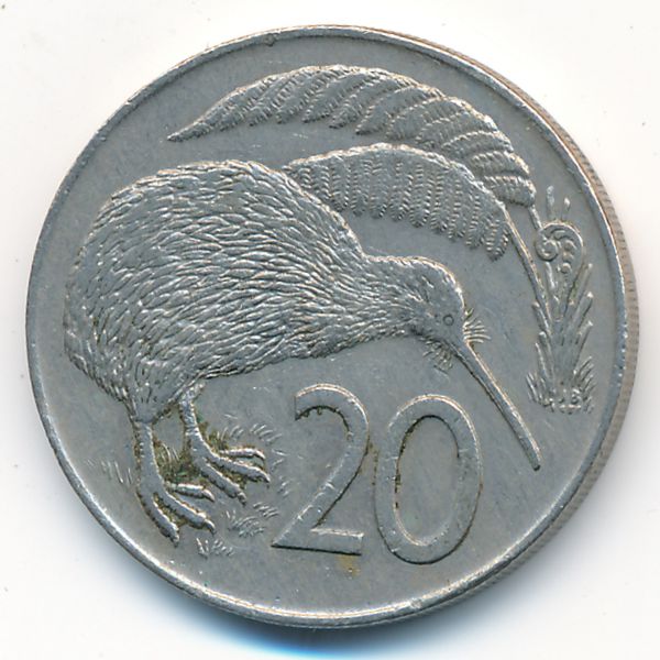 Новая Зеландия, 20 центов (1973 г.)