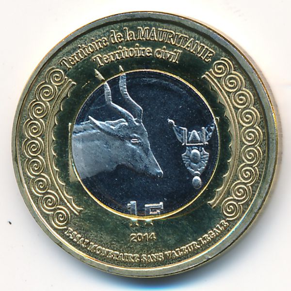 Мавритания, 1 франк (2014 г.)
