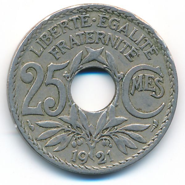 Франция, 25 сентим (1921 г.)