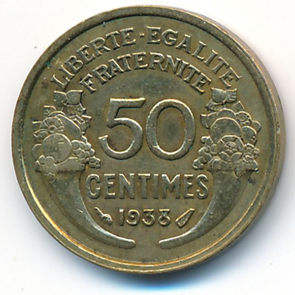 Франция, 50 сентим (1938 г.)