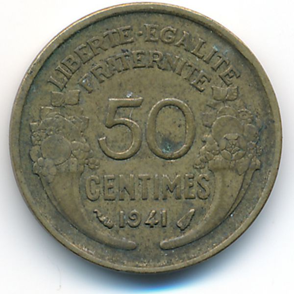 Франция, 50 сентим (1941 г.)