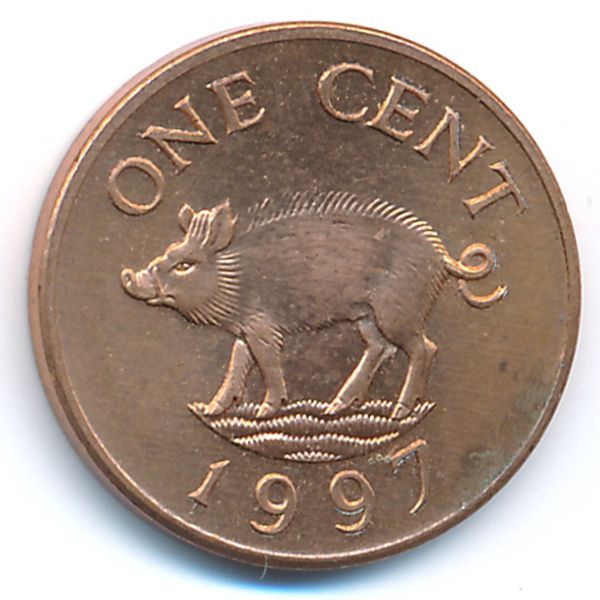 Бермудские острова, 1 цент (1997 г.)