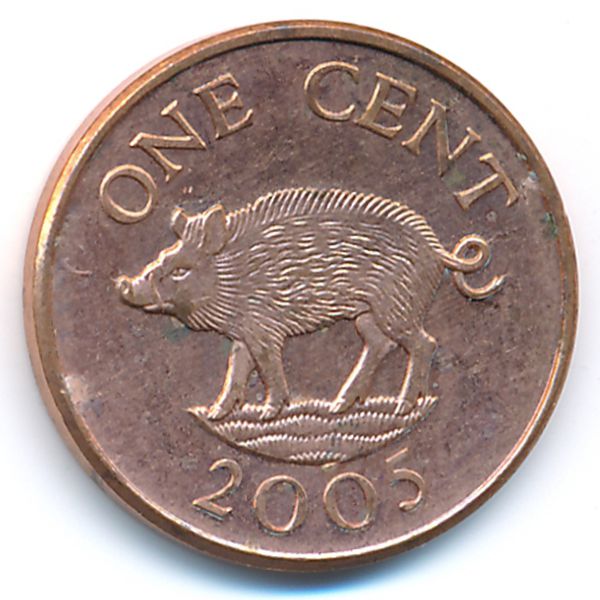 Бермудские острова, 1 цент (2005 г.)