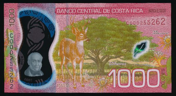 Коста-Рика, 1000 колон (2019 г.)