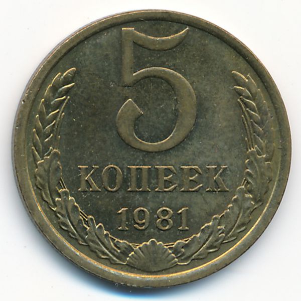 СССР, 5 копеек (1981 г.)