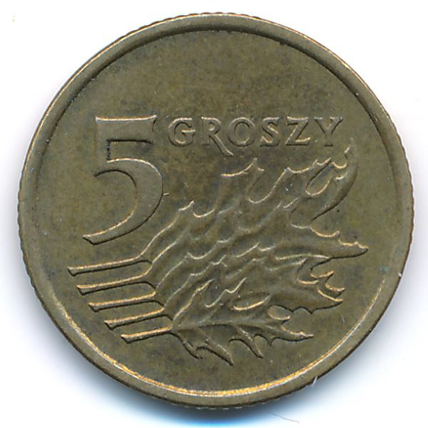 Польша, 5 грошей (2002 г.)