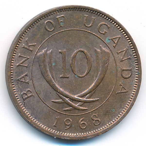 Уганда, 10 центов (1968 г.)