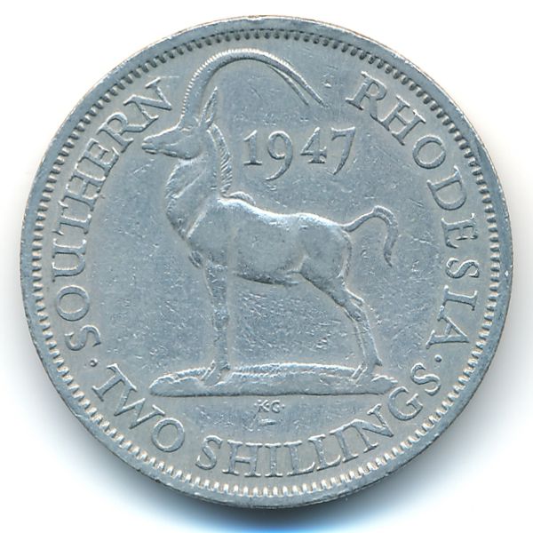Южная Родезия, 2 шиллинга (1947 г.)