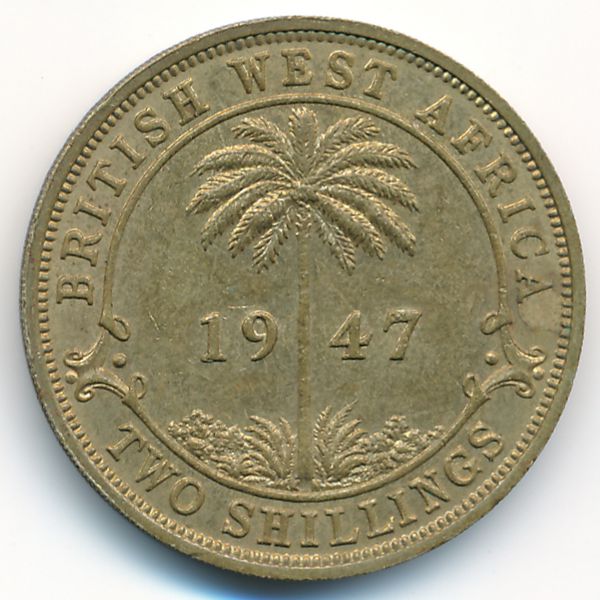 Британская Западная Африка, 2 шиллинга (1947 г.)