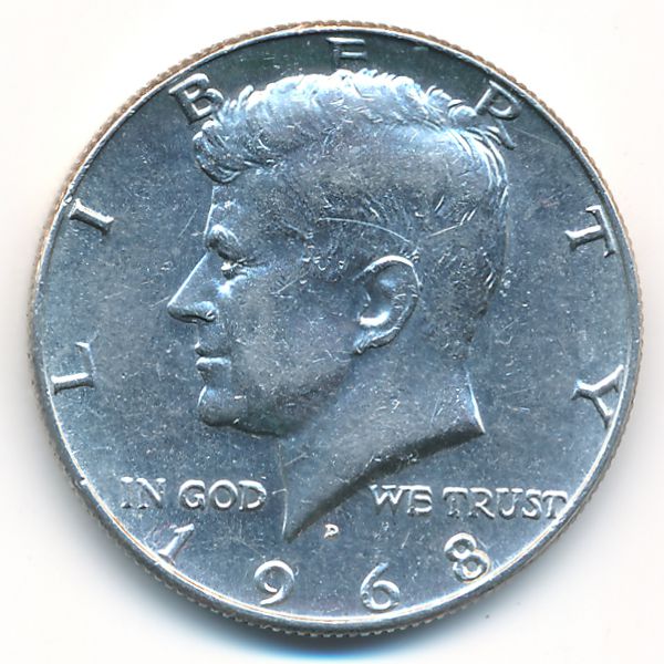 США, 1/2 доллара (1968 г.)