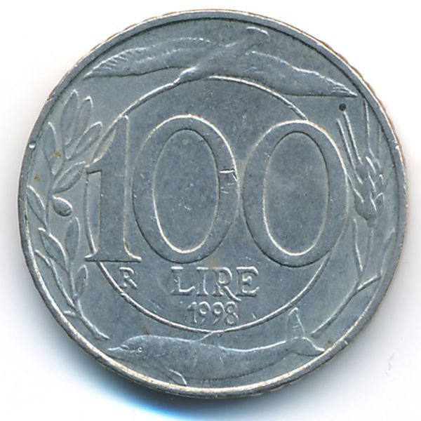 Италия, 100 лир (1998 г.)