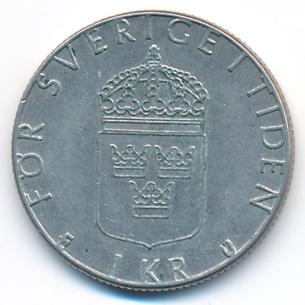 Швеция, 1 крона (1982 г.)