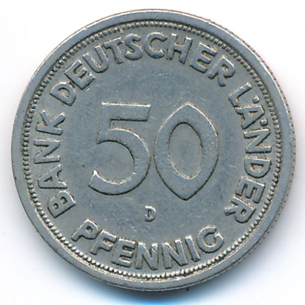 ФРГ, 50 пфеннигов (1949 г.)