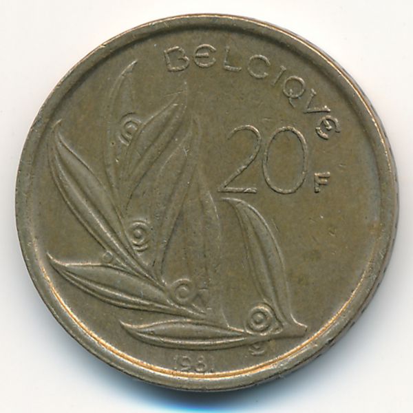 Бельгия, 20 франков (1981 г.)