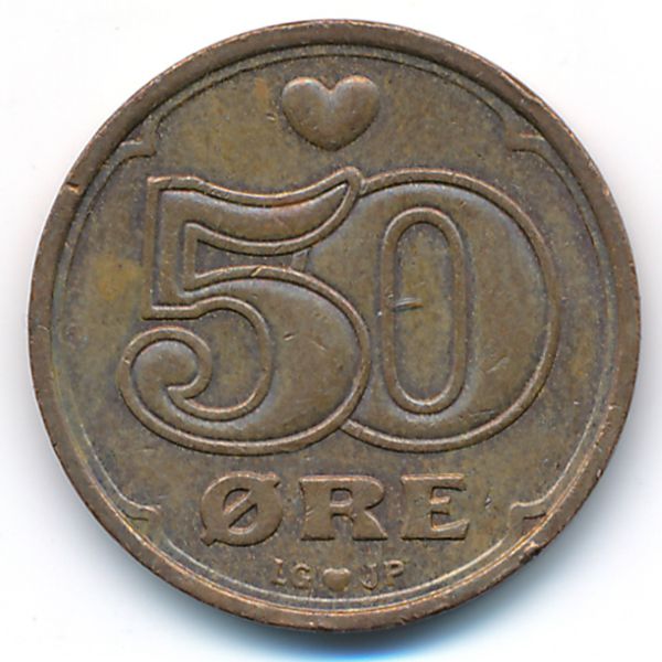 Дания, 50 эре (2000 г.)