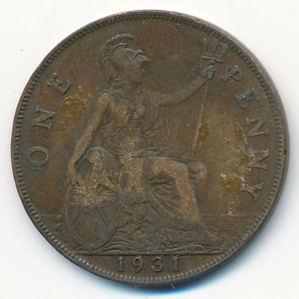 Великобритания, 1 пенни (1931 г.)