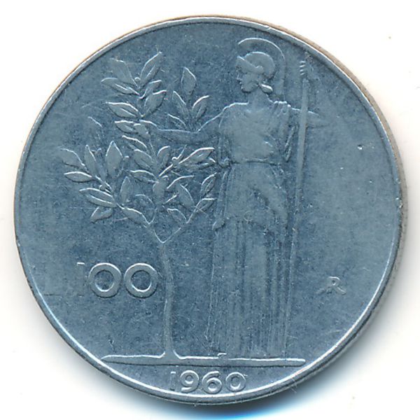 Италия, 100 лир (1960 г.)