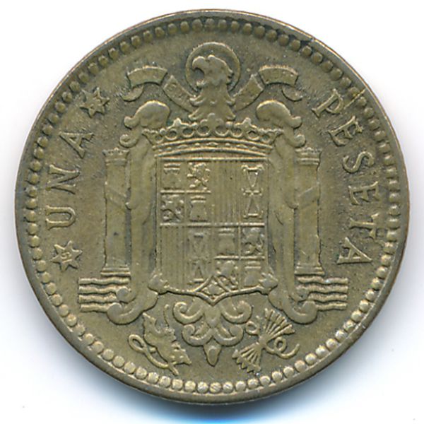 Испания, 1 песета (1953 г.)