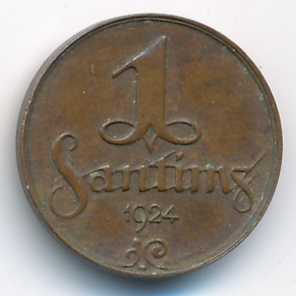 Латвия, 1 сантим (1924 г.)