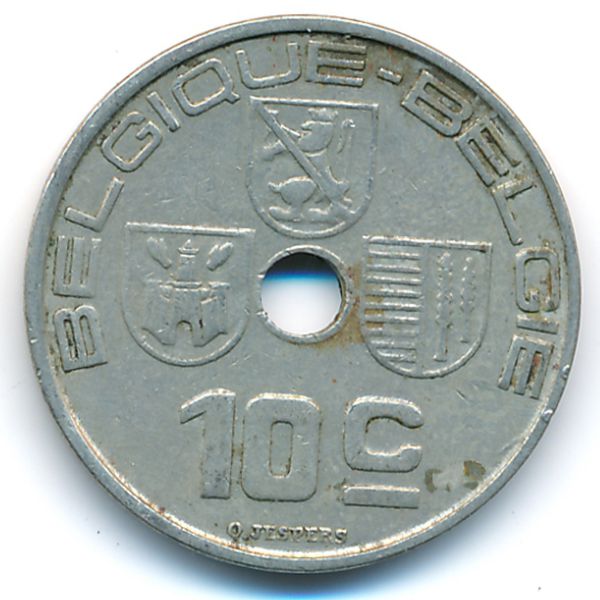 Бельгия, 10 сентим (1938 г.)