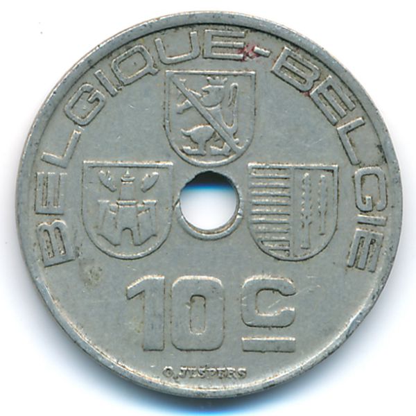 Бельгия, 10 сентим (1938 г.)