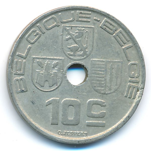 Бельгия, 10 сентим (1938 г.)