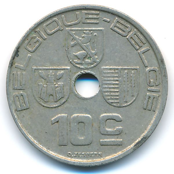 Бельгия, 10 сентим (1938 г.)