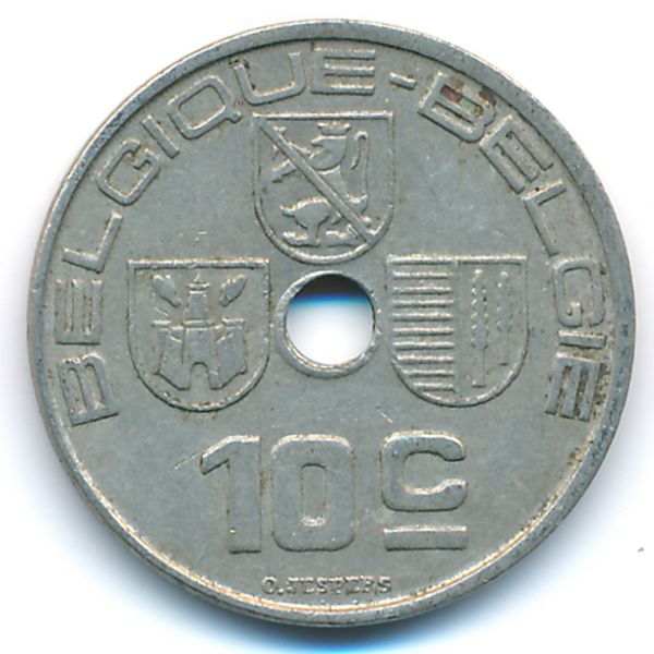 Бельгия, 10 сентим (1938 г.)