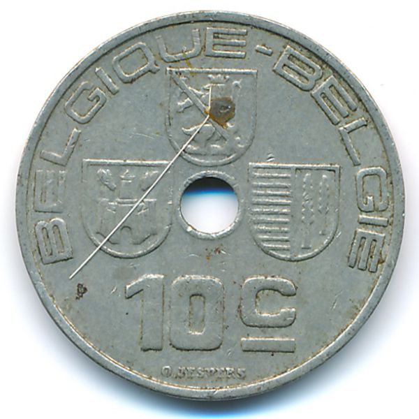 Бельгия, 10 сентим (1938 г.)