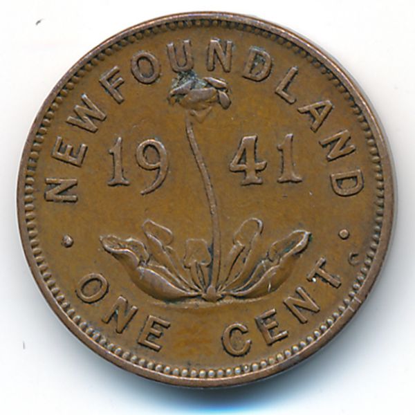 Ньюфаундленд, 1 цент (1941 г.)