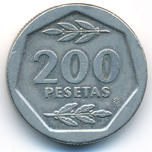 Испания, 200 песет (1986 г.)