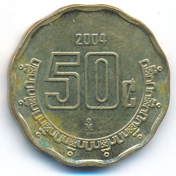 Мексика, 50 сентаво (2004 г.)