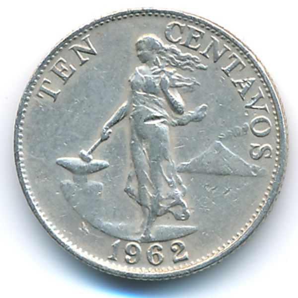 Филиппины, 10 сентаво (1962 г.)