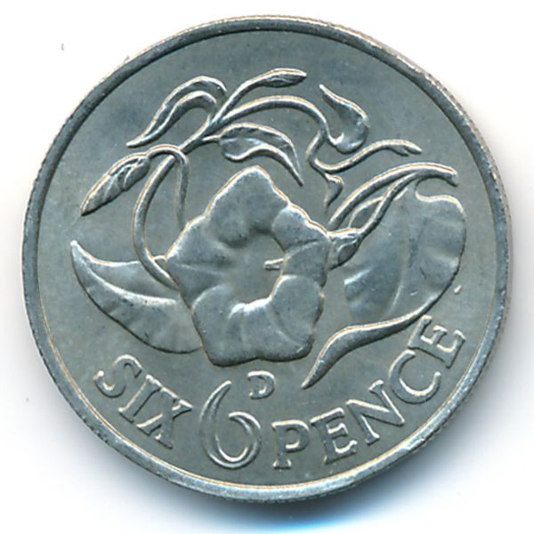 Замбия, 6 пенсов (1964 г.)