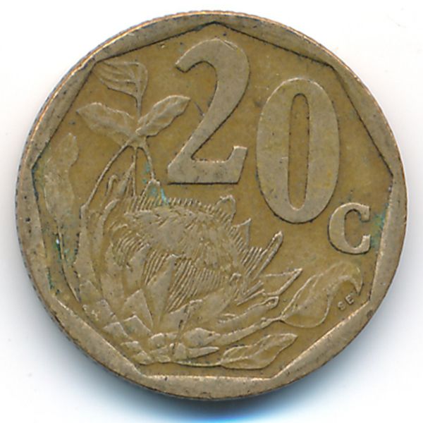 ЮАР, 20 центов (2000 г.)