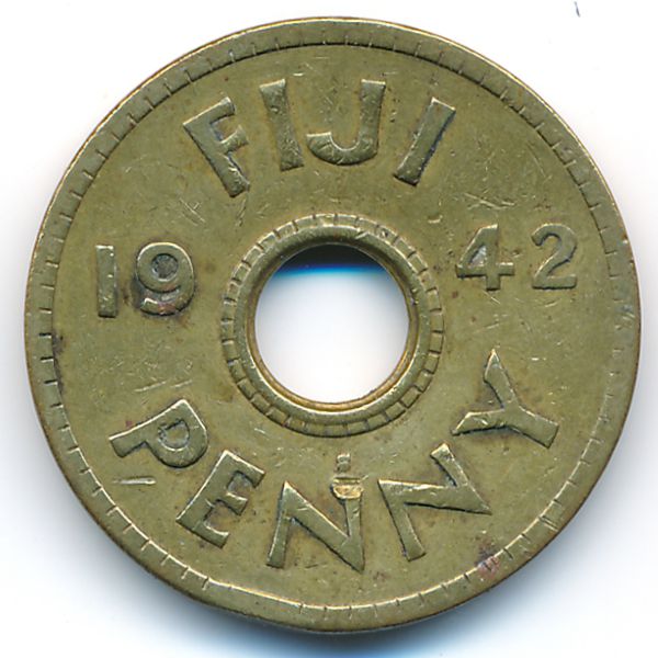 Фиджи, 1 пенни (1942 г.)