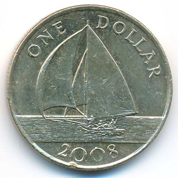 Бермудские острова, 1 доллар (2008 г.)
