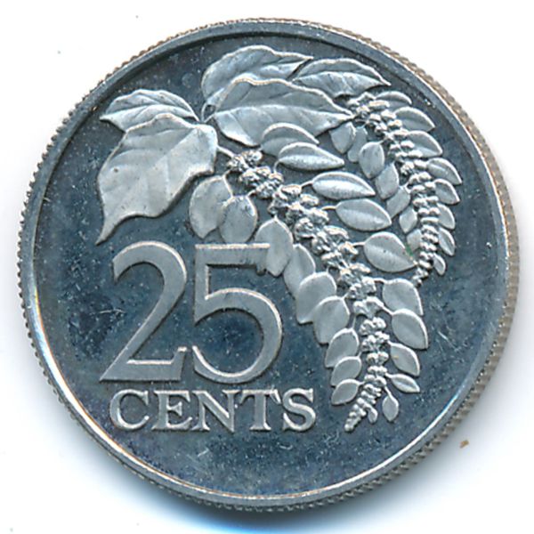Тринидад и Тобаго, 25 центов (1976 г.)