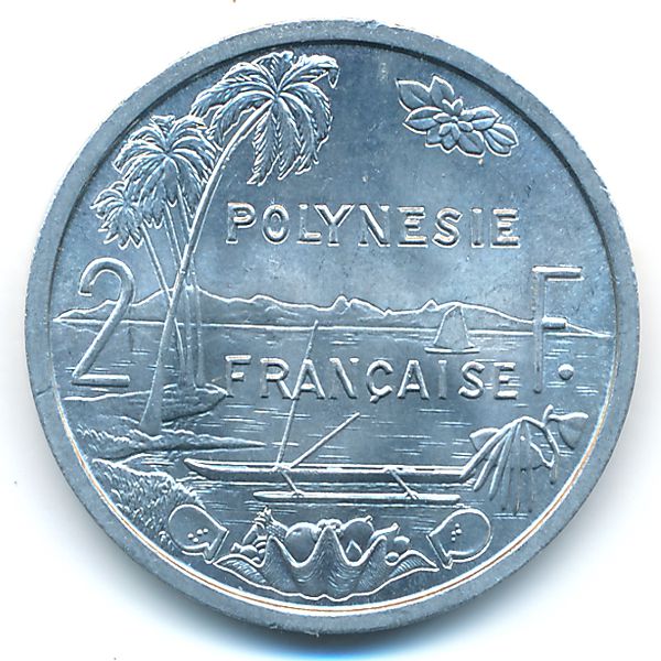 Французская Полинезия, 2 франка (1965 г.)