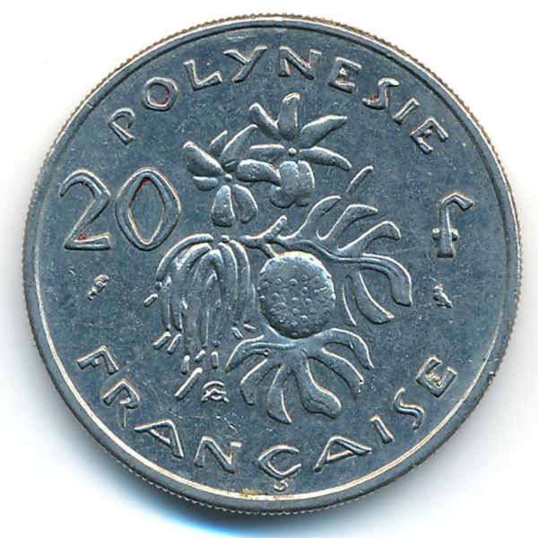 Французская Полинезия, 20 франков (1970 г.)