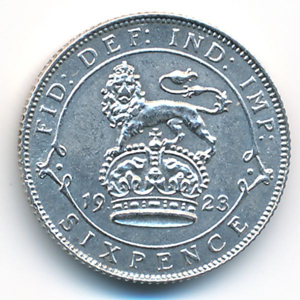 Великобритания, 6 пенсов (1923 г.)