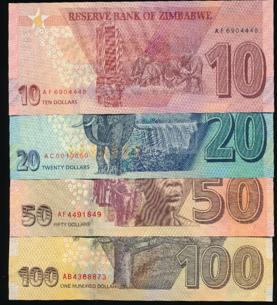 Зимбабве, Набор банкнот (2020 г.)