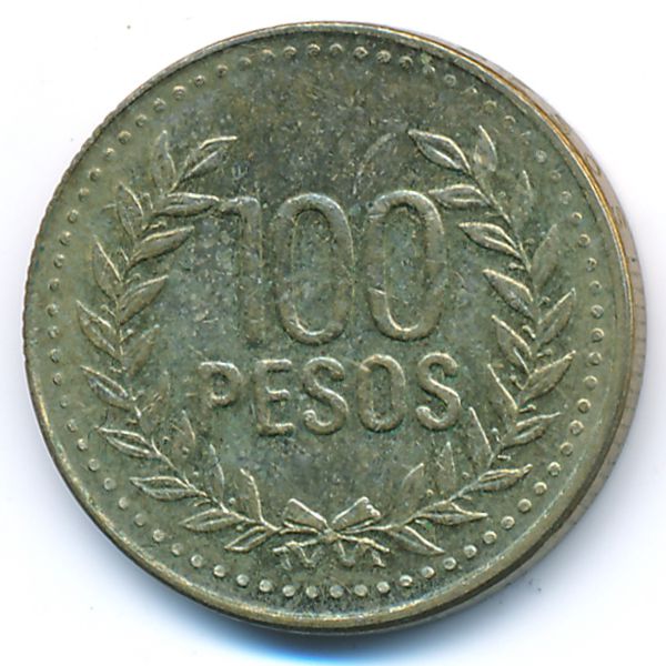 Колумбия, 100 песо (2010 г.)
