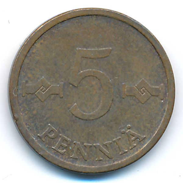 Финляндия, 5 пенни (1972 г.)