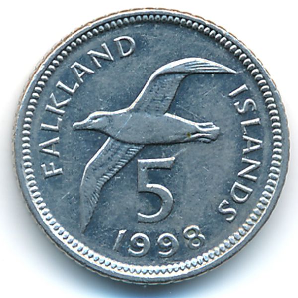 Фолклендские острова, 5 пенсов (1998 г.)